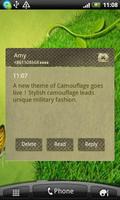 Wali SMS Theme: Camouflage capture d'écran 1