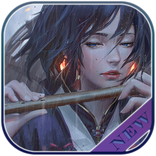 Anime Girl with flute and rain Live Wallpaper