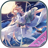 Anime Magic Girl & Moon Live Wallpaper