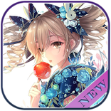 Anime Girl in Japanese Clothes Live Wallpaper