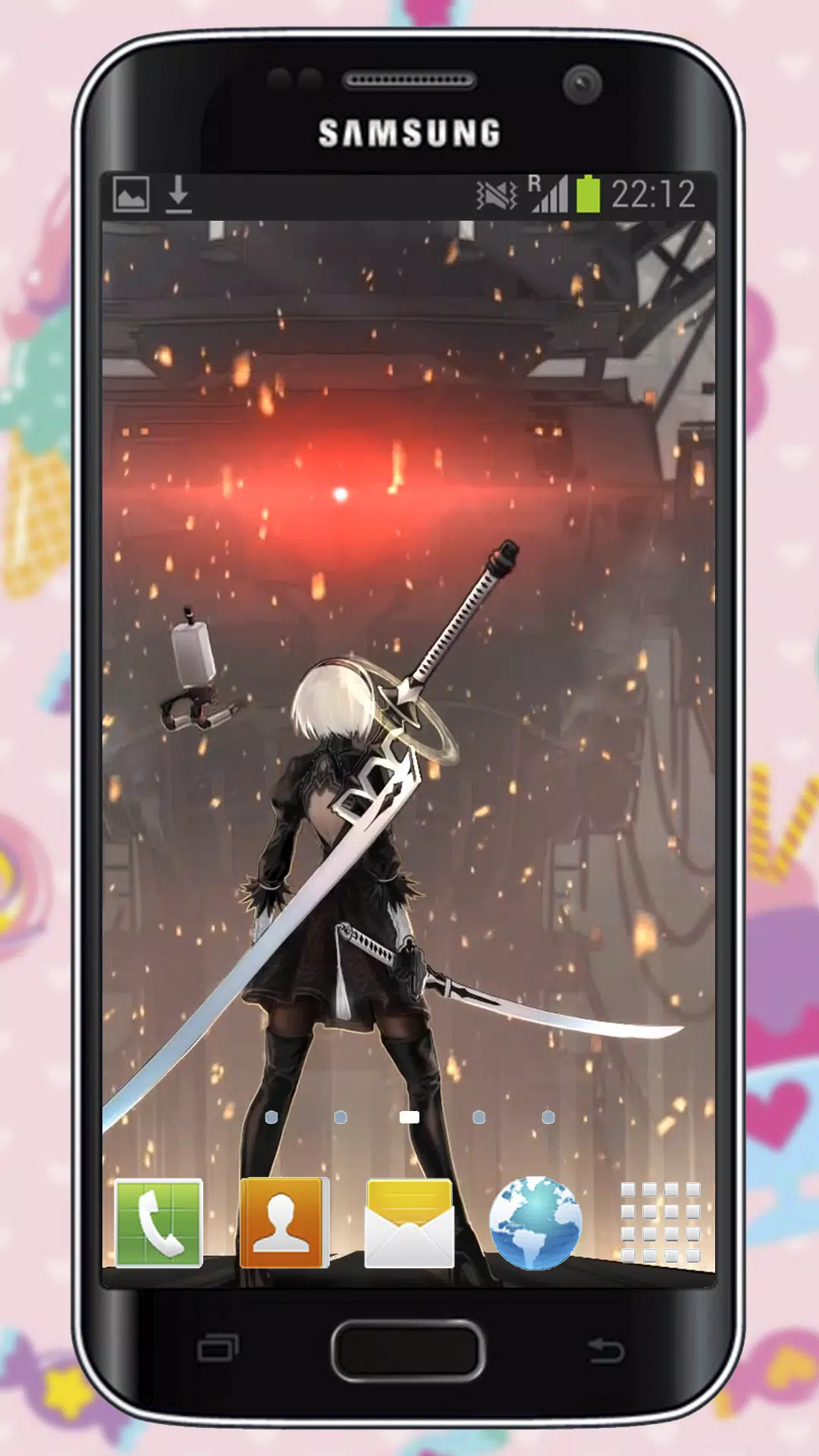 Art Live Wallpaper Of 2b And Pod 042 ヨルハ2号b型 Apk Pour Android Telecharger