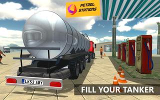 Oil Tanker Transport Trailer Truck Fuel Hill Cargo screenshot 1