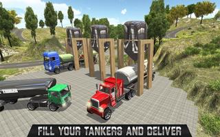 Offroad Oil Tanker Truck Cargo Affiche