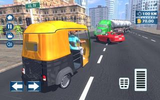 برنامه‌نما Real Tuk Tuk Auto Rickshaw Simulator Games 2018 عکس از صفحه