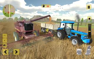 Traktor-Bauernhof-Simulator 3D Plakat