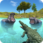 Wild Crocodile Attack Sim 2017 icône