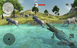 Wild Crocodile Attack Sim 2017 capture d'écran 2