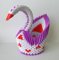 3D Origami Affiche