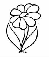 Como desenhar flores Cartaz