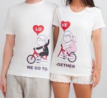 T-shirt Couple Affiche