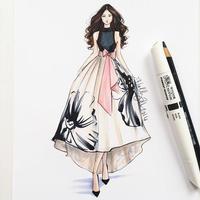 Fashion Design Flat Sketch poster