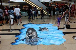 3D floor Art and Painting poster