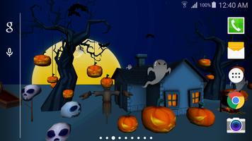 3D Halloween Live Wallpaper Ekran Görüntüsü 1