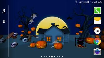 3D Halloween Live Wallpaper Ekran Görüntüsü 2