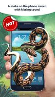 Snake On Screen Hissing Joke App Affiche