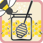 Honigbienen Live Hintergrund Zeichen