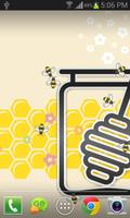 Honigbienen Live Hintergrund Plakat