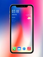 iPhone X wallpapers 4K- HD Launcher Affiche