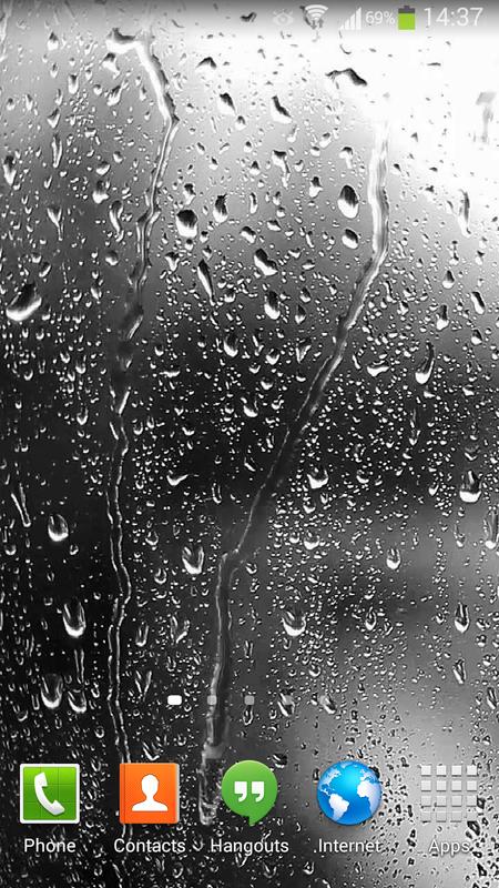 raindrops live wallpaper hd