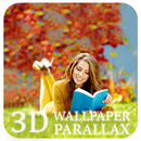 3D Girl Reading view parallax wallpapers APK