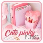 Wallpaper Cute Pink Art icône