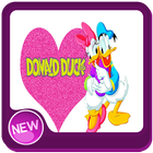 donald duck pink wallpaper icône