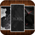 Black Wallpaper HD أيقونة