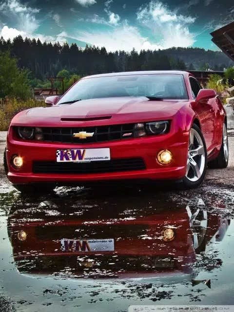 Red Camaro Wallpaper Hd