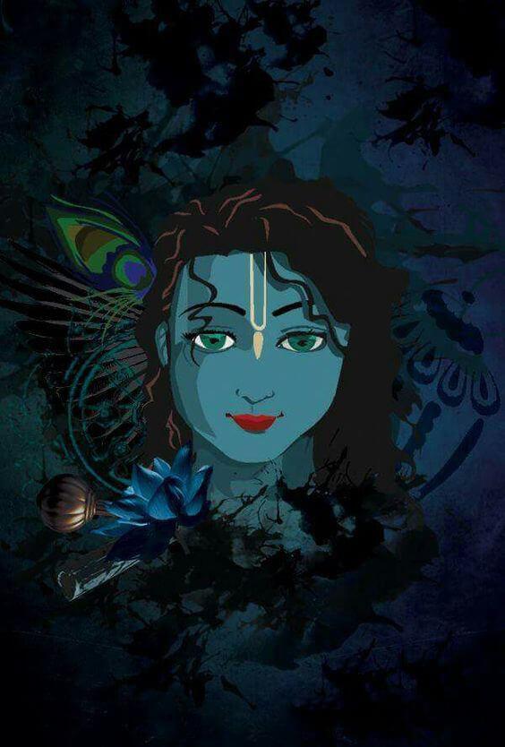 Black Background Krishna Black Hd Wallpapers 1080p - Largest Wallpaper