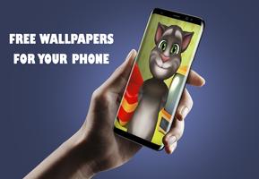 Talking Tom Wallpaper HD Camp Cat poster