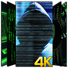 Fond d'écran HD Hacker 4K icône