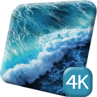 Calm Sea Waves 4K Live Wallpap ไอคอน