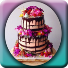 Conception de décorations de gâteau d'anniversaire icône