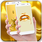 Luxe gouden achtergronden-icoon