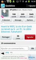 Tchat pour Geek : GeekLive captura de pantalla 3