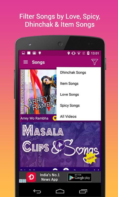 Masala Bollywood Videos Songs Screenshot 2 Masala Bollywood Videos Songs Screenshot 2