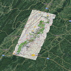 Skyline Drive Shenandoah Pkwy Tour Maps Aligned icône