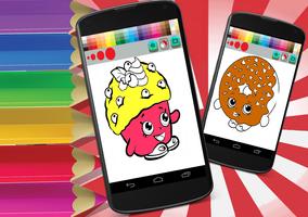 Coloring Book Shopkins Game Drawing Free captura de pantalla 1