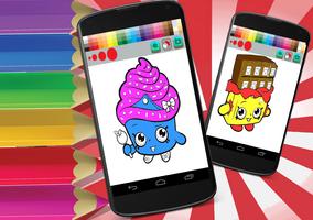 Coloring Book Shopkins Game Drawing Free captura de pantalla 2