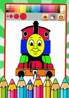Coloring Book Train Painting Games Thomas Page ảnh chụp màn hình 1