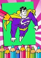 Coloring Superhero Games Super Paint Man Book 截圖 1