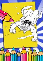 Coloring Superhero Games Super Paint Man Book 截圖 2