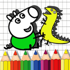 Farm Peppa Game Coloring Pig Book Version icon