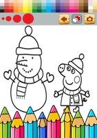 Farm Peppa Game Coloring Pig Book Version постер