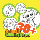 animal coloring Book for Kids icône