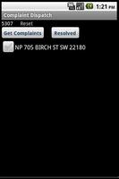 TWP Complaint Dispatch capture d'écran 1