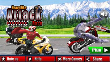 Heavy Bike Attack Race :Crazy Moto Stunt Rider Affiche