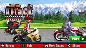 Heavy Bike Attack Race :Crazy Moto Stunt Rider capture d'écran 1