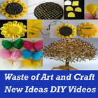Waste Material Art and Craft Ideas with VIDEO App icon