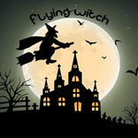 Flying witch - Halloween